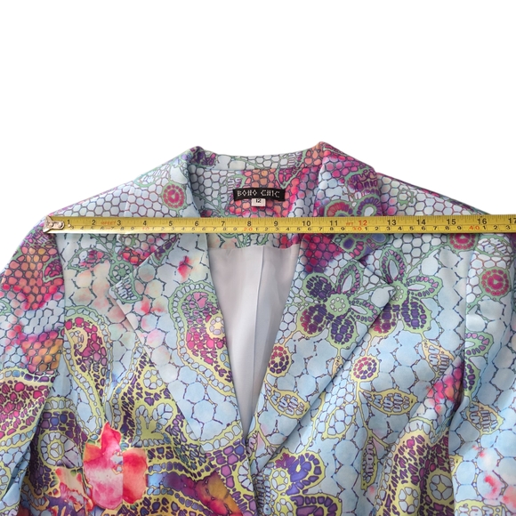 Multicolor Women's Blazer - Picture 10 of 12